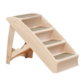 PaWz Pet Ramp Indoor Dog Steps Stair Brown - Low Angle