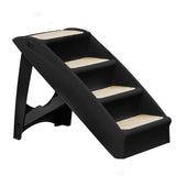 PaWz Pet Ramp Indoor Dog Steps Stair Black - Low Angle