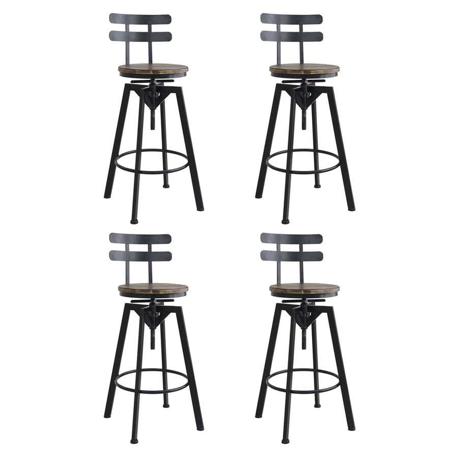 Levede 4x Bar Stool Industrial Adjustable-2006732718183944192