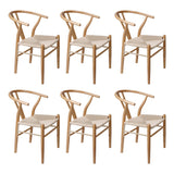Levede 6x Dining Chairs Wooden Hans - Extra Image