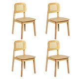 Levede 4x Rattan Dining Chair Wooden Kitchen Chair - Extra Image