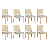 Levede 8XCane Dining Chair Rattan Armless Seat - Extra Image