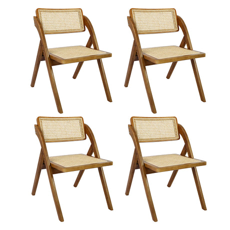 Levede 4X Foldable Rattan Dining Chairs-2006732726866153472