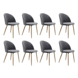 Levede 8x Dining Chairs Seat French Grey-2006732721086402560