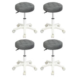 Levede 4x Rolling Bar Stool Swivel Salon SPA Chair Grey - Extra Image