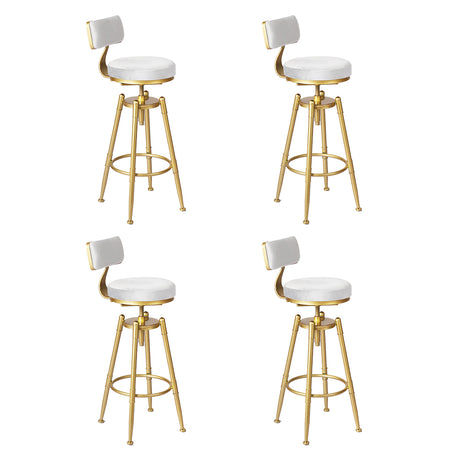 Levede 4x Bar Stools Swivel Kitchen Bar Chair White-2018816899323924480