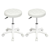 Levede 2x Rolling Bar Stool Swivel Salon SPA Chair Beige - Extra Image