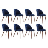 Levede 8x Dining Chairs Seat French Navy - Extra Image