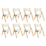 Levede 8x Dining Chairs Foldable PU Beige - Extra Image