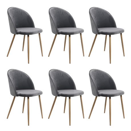 Levede 6x Dining Chairs Seat French Grey-2006732720910241792