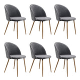 Levede 6x Dining Chairs Seat French Grey - Extra Image