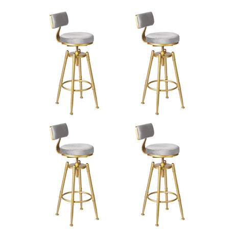 Levede 4x Swivel Bar Stools Kitchen Bar Chair Grey-2018816897059000320