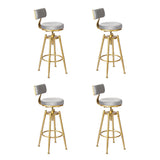 Levede 4x Swivel Bar Stools Kitchen Bar Chair Grey - Extra Image