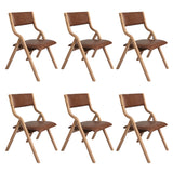 Levede 6x Dining Chairs Foldable PU Tan - Extra Image