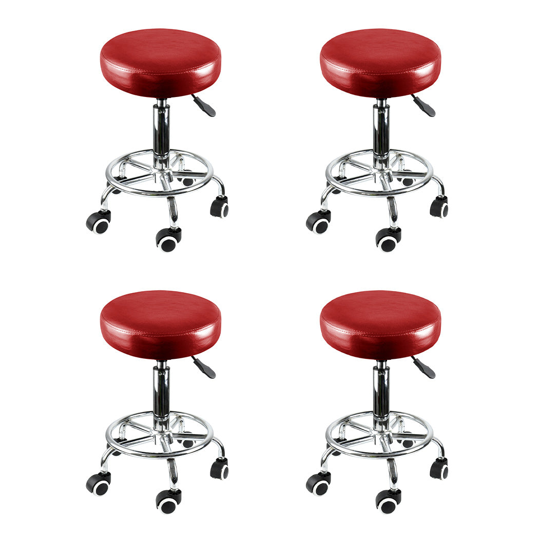 Levede 4x Salon Stool Swivel Barber Stools-2018816853899612160