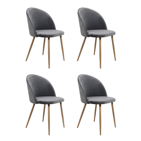 Levede 4x Dining Chairs Seat French Grey-2006732720729886720