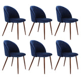 Levede 6x Dining Chairs Seat French Navy - Extra Image