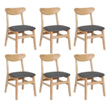 Levede 6xDining Chairs Kitchen Chair Nature - Extra Image