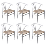 Levede 6x Dining Chairs Wooden Hans White - Extra Image