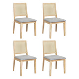 Levede 4X Cane Dining Chair Rattan Armless Seat - Extra Image