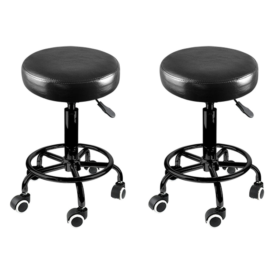 Levede 2x Salon Stool Swivel Bar Stools-2018816816809381888