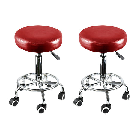 Levede 2x Salon Stool Swivel Barber Stools-2018816755354439680
