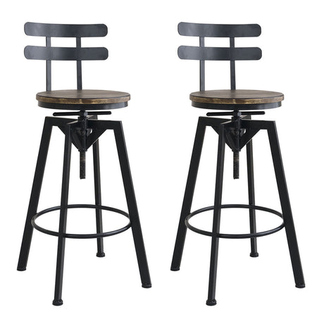 Levede 2x Bar Stool Industrial Adjustable-2006732717995200512