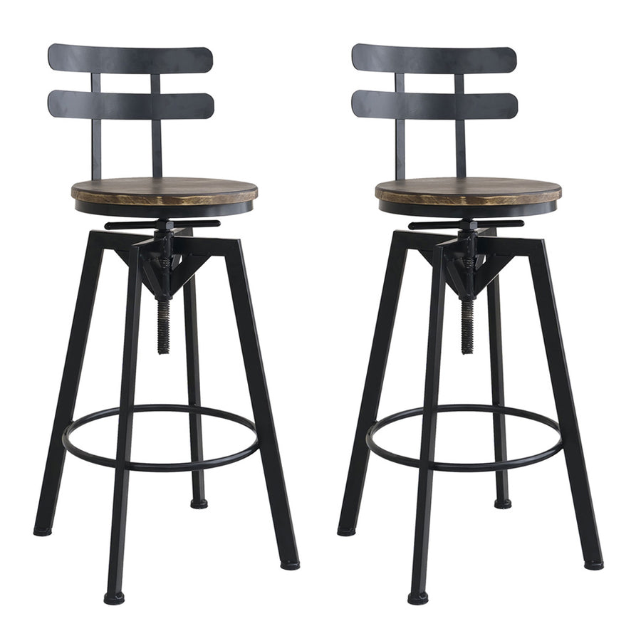 Levede 2x Bar Stool Industrial Adjustable-2006732717995200512