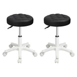 Levede 2x Rolling Bar Stool Swivel Salon SPA Chair Black-2018816822190673920