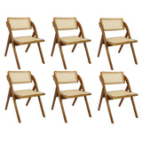 Levede 6X Foldable Rattan Dining Chairs - Extra Image