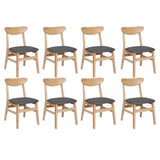 Levede 8xDining Chairs Kitchen Chair Nature-2006732724836110336