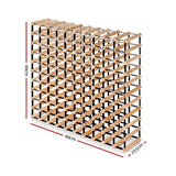 Artiss Wine Rack 110 Bottle - Front View