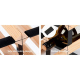 Artiss Wine Rack 110 Bottle - Side View