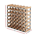 Artiss Wine Rack 42 Bottle - Front View
