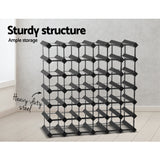 Artiss Wine Rack 42 Bottle Black - Top-Down View