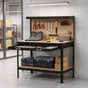 Giantz Workbench with Pegboard and Ultra-Wide 120cm Work Table for Garage DIY, 20 Hooks