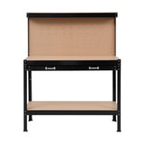 Giantz Workbench with Pegboard and Ultra-Wide 120cm Work Table for Garage DIY, 20 Hooks - Top-Down View