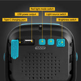 Portable USB Rechargeable Magnetic LED Work Light with 180° Stand - Top-Down View