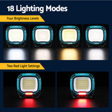 Portable USB Rechargeable Magnetic LED Work Light with 180? Stand