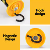 Giantz Rechargeable LED Work Light with USB Charging, Magnetic Hook, and 90° Rotation - Rear View