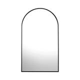 Oikiture Wall Mirrors 86x50cm Arched Black Set of 2