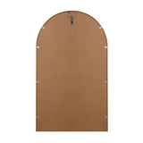 Oikiture Wall Mirrors 86x50cm Arched Gold Set of 2