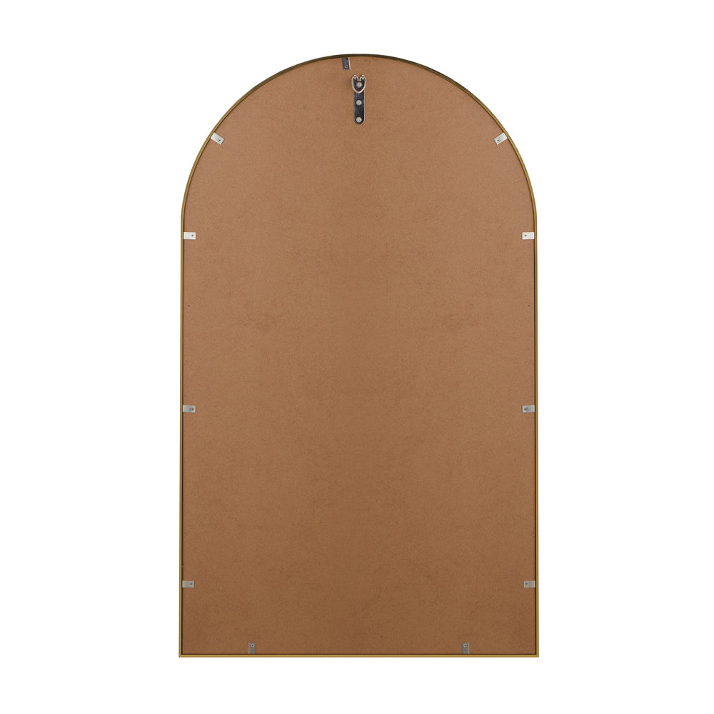 Oikiture Wall Mirrors 86x50cm Arched Gold Set of 2