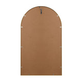 Oikiture Wall Mirrors 86x50cm Arched Gold Set of 2 - Rear View