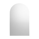 Oikiture 2X Wall Mirrors 86x50cm Arched Bathroom Frameless Mirror - Front View