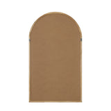 Oikiture Arched Wall Mirrors 86x50cm Wooden Set of 2