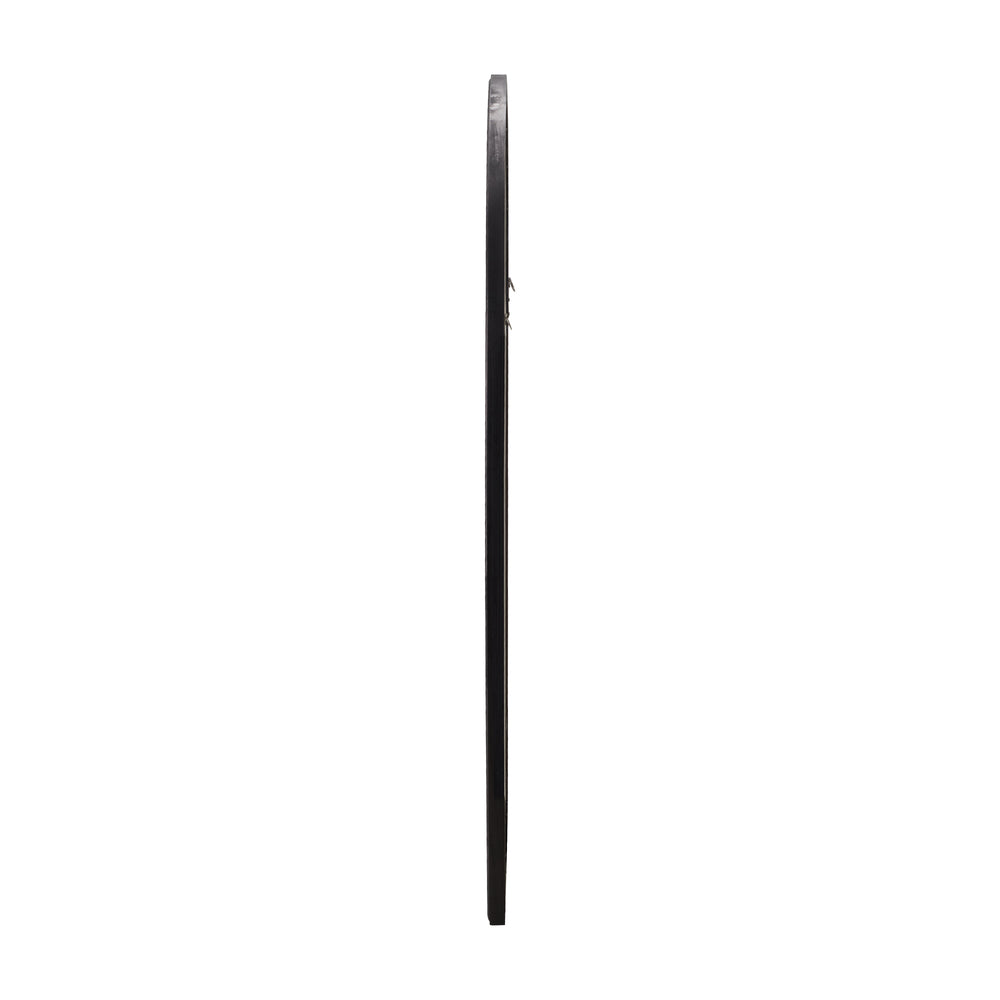 Oikiture Window Mirror Arched Wall Mirror 130x70cm Black