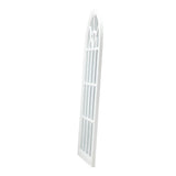 Oikiture Wooden Window Mirror Arched Wall Mirrors 130x70cm White