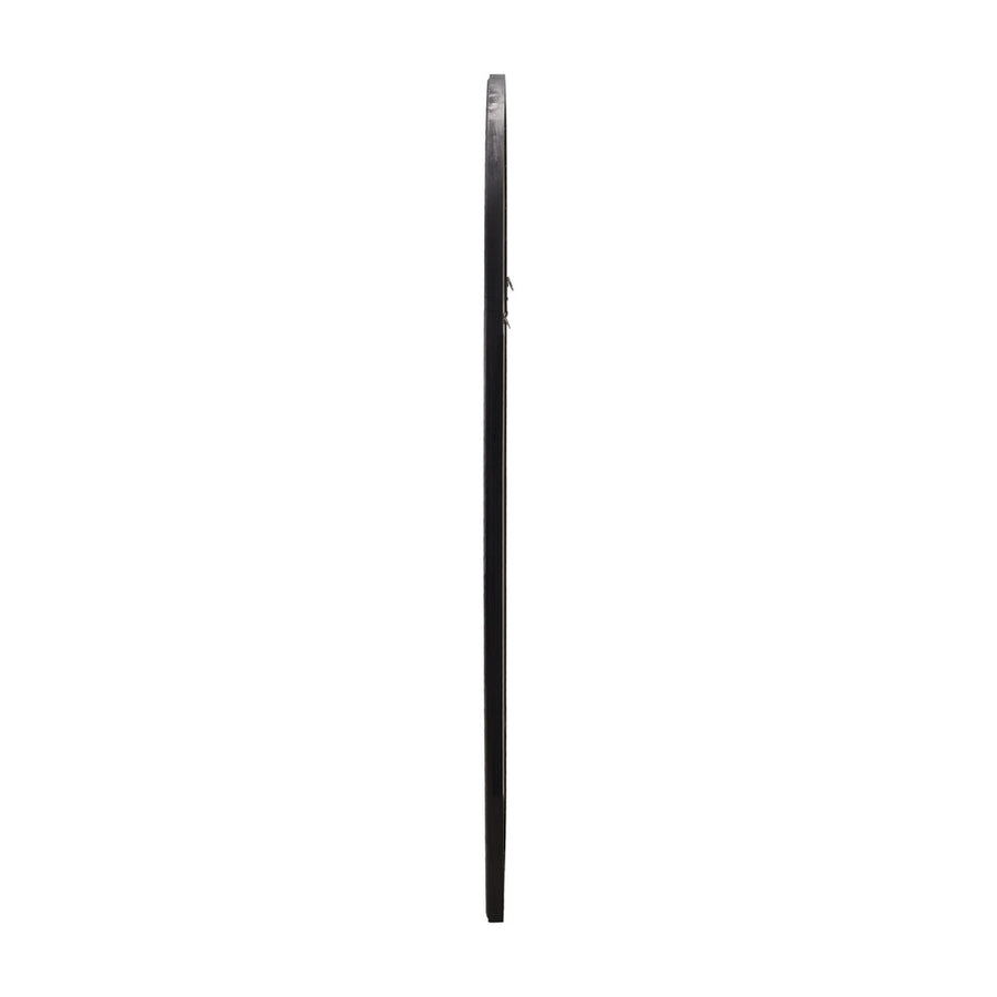Oikiture Window Mirror Arched Wall Mirror 76x51cm Black, image 2