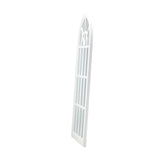 Oikiture Window Mirror Arched Wall Mirrors 76x51cm Wooden White - Side View